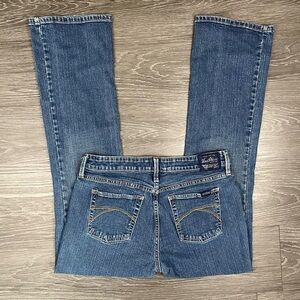 Levi Strauss Blue Low Rise Boot Cut Jeans